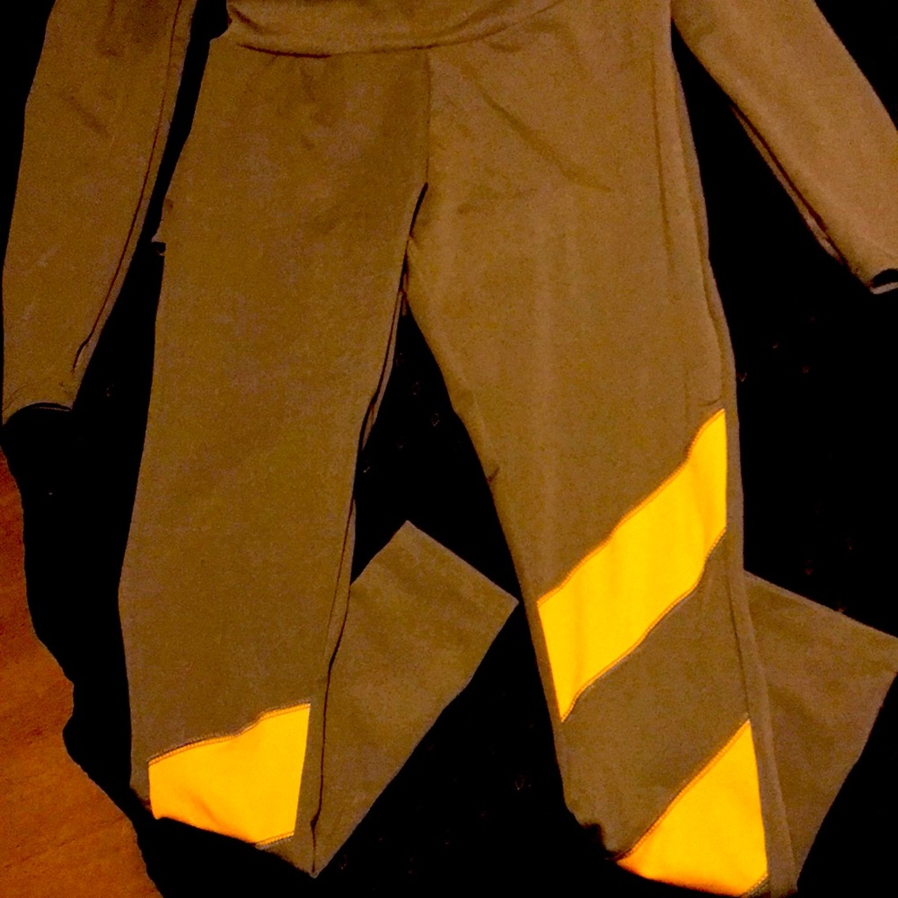Olive and dark yellow oasis jumpsuit long sleeve
